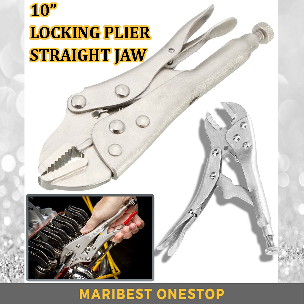 LP351P 10INCH 250 มม.เหล็กคาร์บอนล็อค PLIER VISE GRIP PLIER STRAIGHT JAW เครื่องมือมือ JAW CLAMPING 