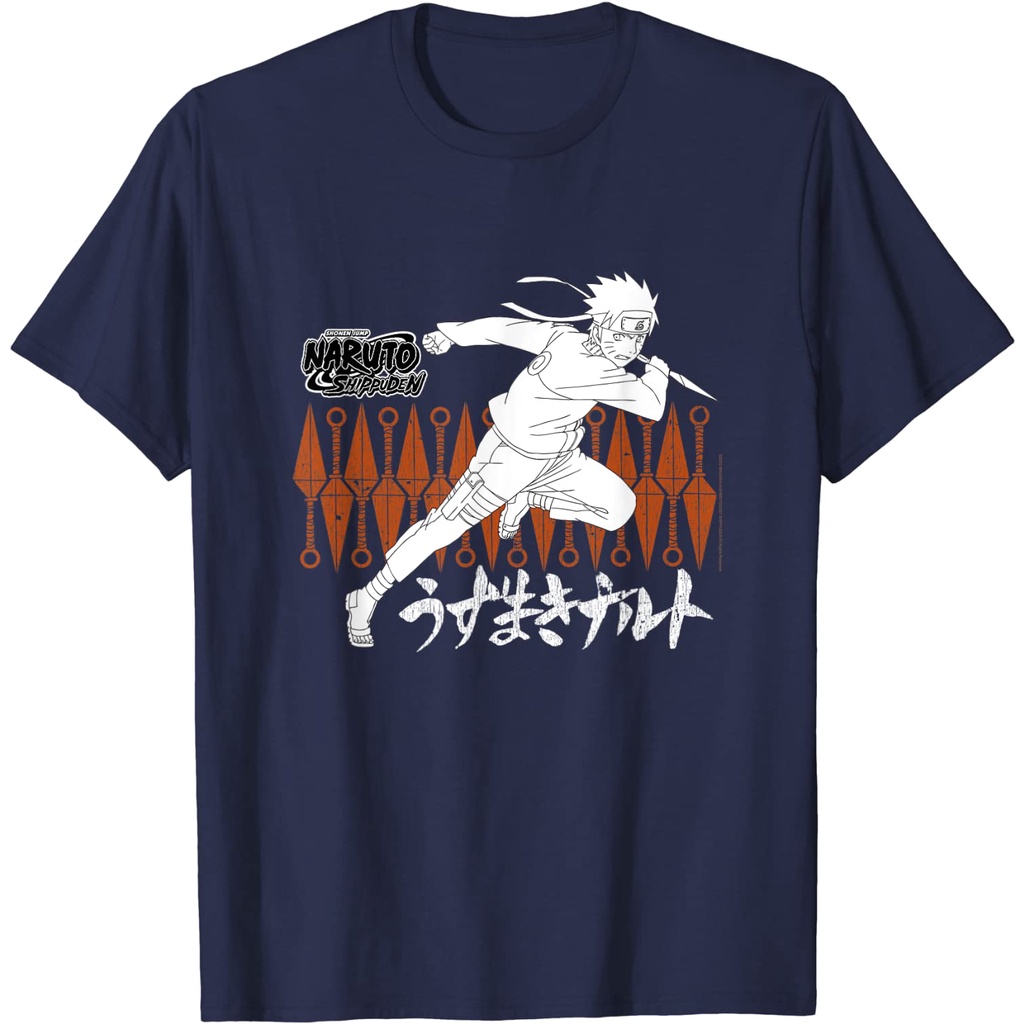 เสื้อยืด Naruto Shippuden Naruto Kanji Knives