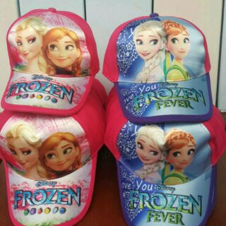 หมวกลาย frozen สีสวย ลายสวย ลายชัดจ้า