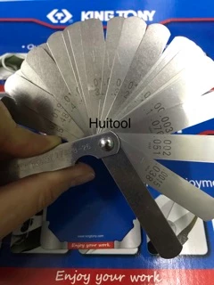 Kingtony feeler gauge ฟิลเลอร์เกจ ฟิลเลอเกจ ฟีลเลอร์ ฟิล ตัวตั้งวาล์ว ตั้งวาล์วไอดี ไอเสีย 26ใบ/ชุด มาใหม่ 03/69