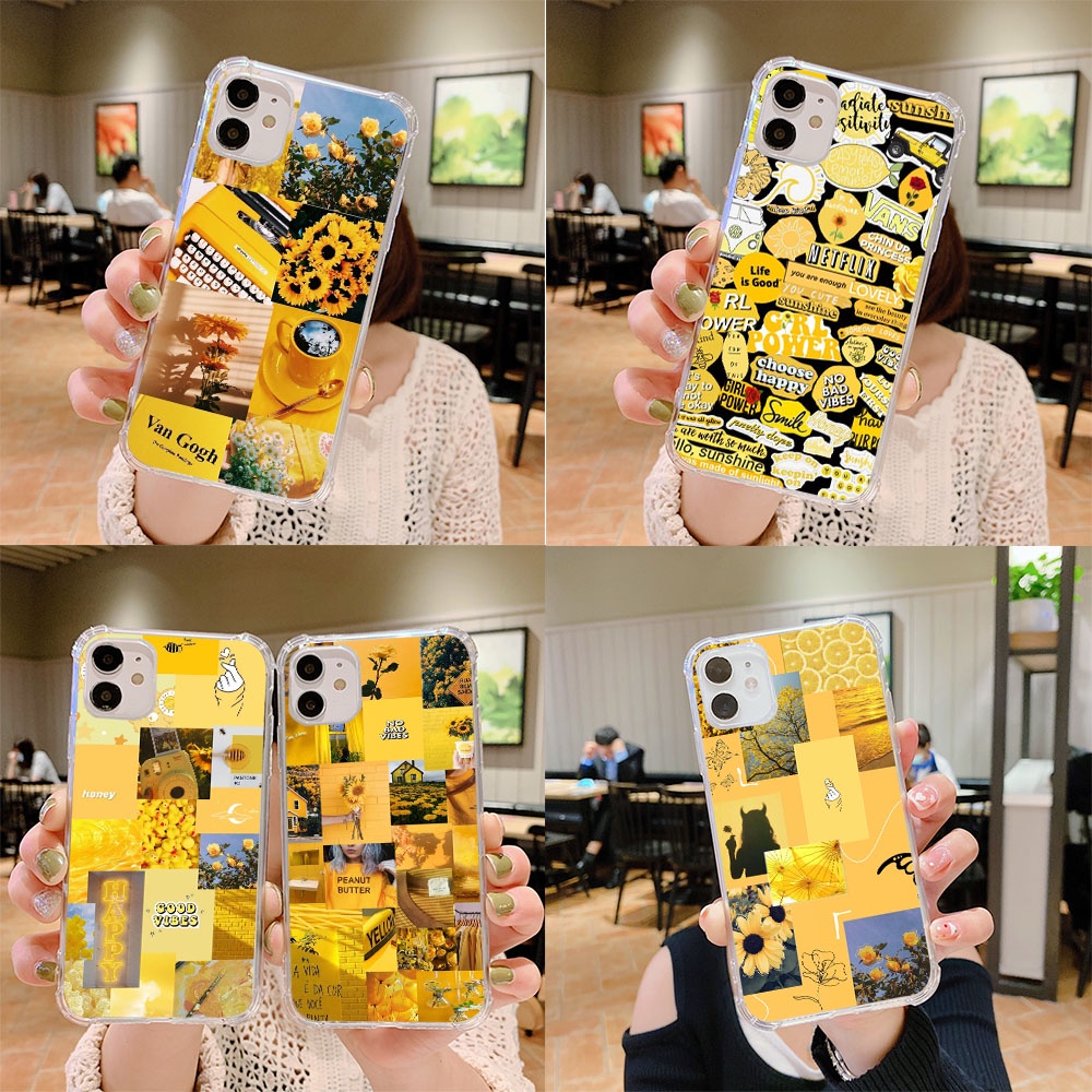 Y-41 สวย yellow1 ซิลิโคน TPU สําหรับ Motorola Moto E6 E4 E5 E6I E6S Plus Power Play G ปกอ่อน