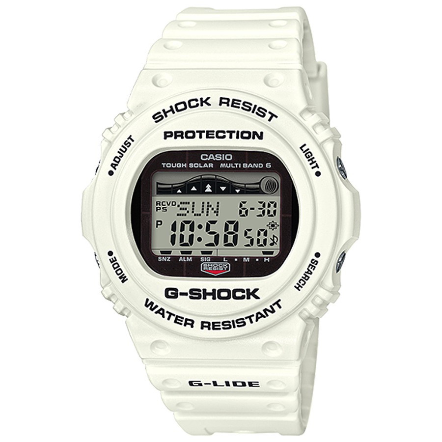 Casio G-Shock นาฬิกาข้อมือผู้ชาย สายเรซิ่น รุ่น GWX-5700CS-7 - สีขาว