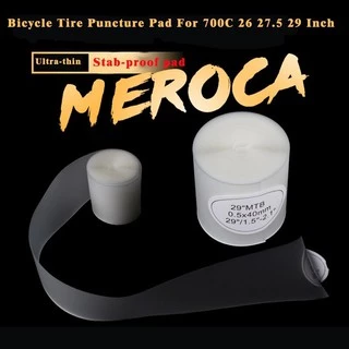 MEROCA 2ชิ้น เทปรองขอบล้อยางในจักรยานกันหนาม ป้องกันเศษวัสดุทิ่มแทง ป้องกันยางรั่ว ขนาด 700C 26 27.5 29"