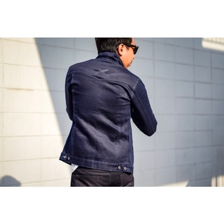 WAFT X WEFT : BLUE BLACK 14 oz. SELVEGDE GRAHAM JACKET (ลิขสิทธิ์แท้ 100%)