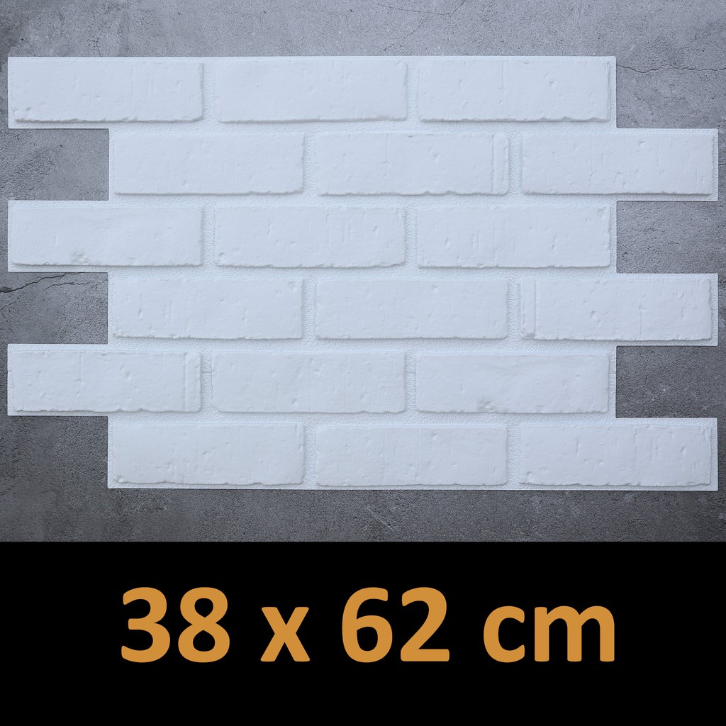 วอลเปเปอร์ 3D DIY Wallpaper Sticker Brick Panel แผ่นติดผนัง แผ่นตกแต่งผนัง ติดเองได้ แผ่นอิฐ ผนังเบา ภายใน ภายนอก ลายอิฐ รูปที่ 2