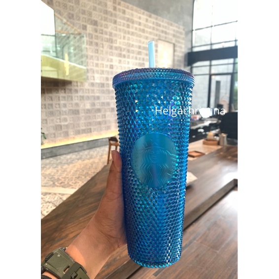 Starbucks Bling Blue Indonesian Tumbler Limited Edition Shopee Thailand