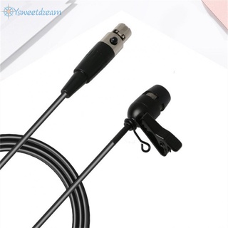 SWTDRM  4Pin XLR 3.5MM Lavalier Lapel Microphone For Sennheiser For Shure Wireless-Black