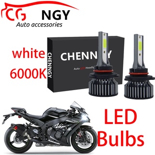 หลอดไฟหน้า LED สีขาว สําหรับ Kawasaki ZX10 ZX10R 2011-2016 2017 2018 2019 2020 2021 1 คู่