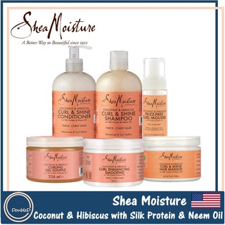 [พร้อมส่ง/ของแท้] Shea Moisture Coconut & Hibiscus with Silk…