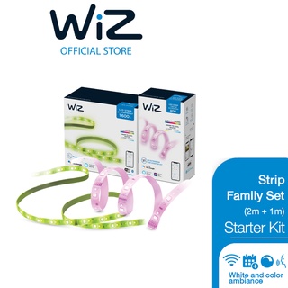 Philips WiZ Strip Family Set ประกอบด้วย Strip Starter Kit 2 เมตร แถมฟรี 1 Strip Extension 1 เมตร