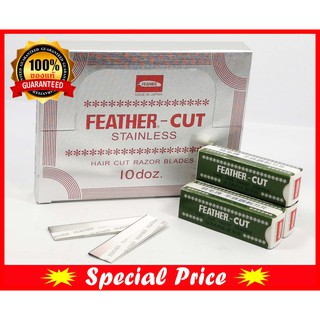 ใบมีดโกน ขนนกคมเดียว FEATHER ของแท้ 100% (กล่องเล็ก)