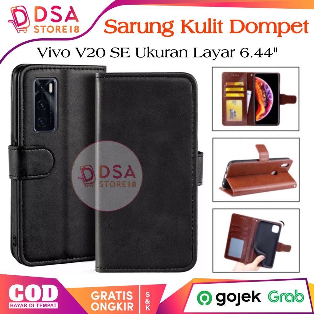 เคส Vivo V20 Se / Vivo V20 Se Casing / Leather Case Flip Cover Wallet Hp Wallet Leather Casing