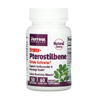 Jarrow Formulas, Trans-Pterostilbene 50 mg 60 Veggie Caps