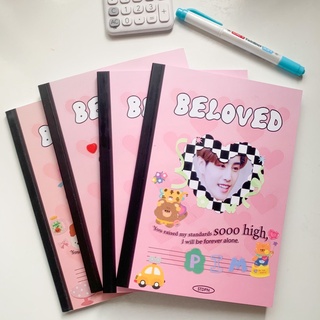 DIECUT NOTEBOOK Valentines collection A5 สมุดโน๊ต สมุดเจาะปกหน้าเปล่า  สมุดจด  ใส่รูปได้ ตกแต่ง DIY  ของขวัญ วาเลนไทน์