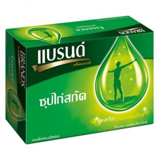 Brand ซุปไก่สกัด  แบรนด์ซุปไก่ รสต้นตำรับ แพ็ค 12 ชิ้น (70 cc.)