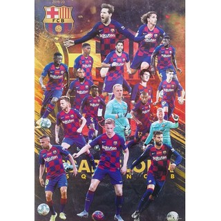 โปสเตอร์สโมสรฟุตบอล Barcelona 2019