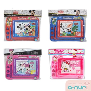 Anuri Smart Board Mickey Minnie and Kitty กระดานวาดเขียนแบบลบได้ลิขสิทธ์แท้ กระดานวาดเขียน มิคกี้ มินนี่ คิตตี้