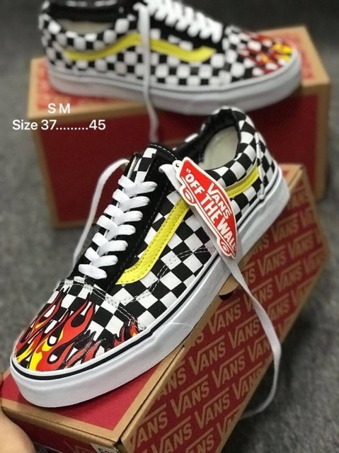 fire old skool vans