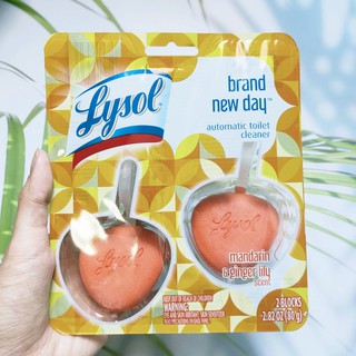 น้ำยาล้างโถชักโครก กลิ่นส้ม Brand new day Automatic Toilet Cleaner Mandarin &amp; Ginger lily scent 2 Blocks 80 g (Lysol®)