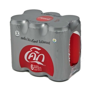 โปรโมชัน! โค้ก ไลท์ น้ำอัดลม 325 มล. แพ็ค 6 กระป๋อง Coke Light Soft Drink 325 ml x 6 Cans