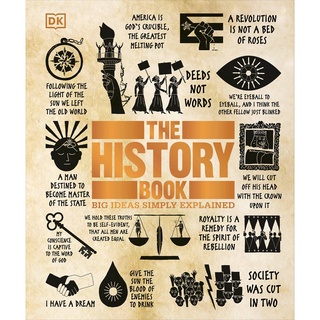 Chulabook(ศูนย์หนังสือจุฬาฯ) |c321หนังสือ 9781465445100 THE HISTORY BOOK: BIG IDEAS SIMPLY EXPLAINED (HC)