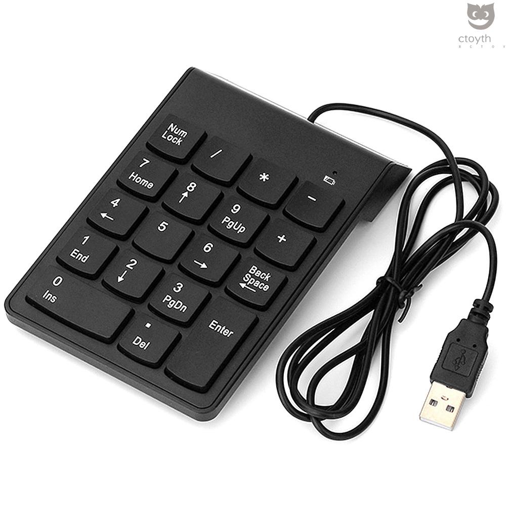 Wired USB Numeric Keypad 18 Keys Mini Digital Keyboard Replacement for iMac/Mac Pro/MacBook/MacBook Air/Pro Laptop PC #8