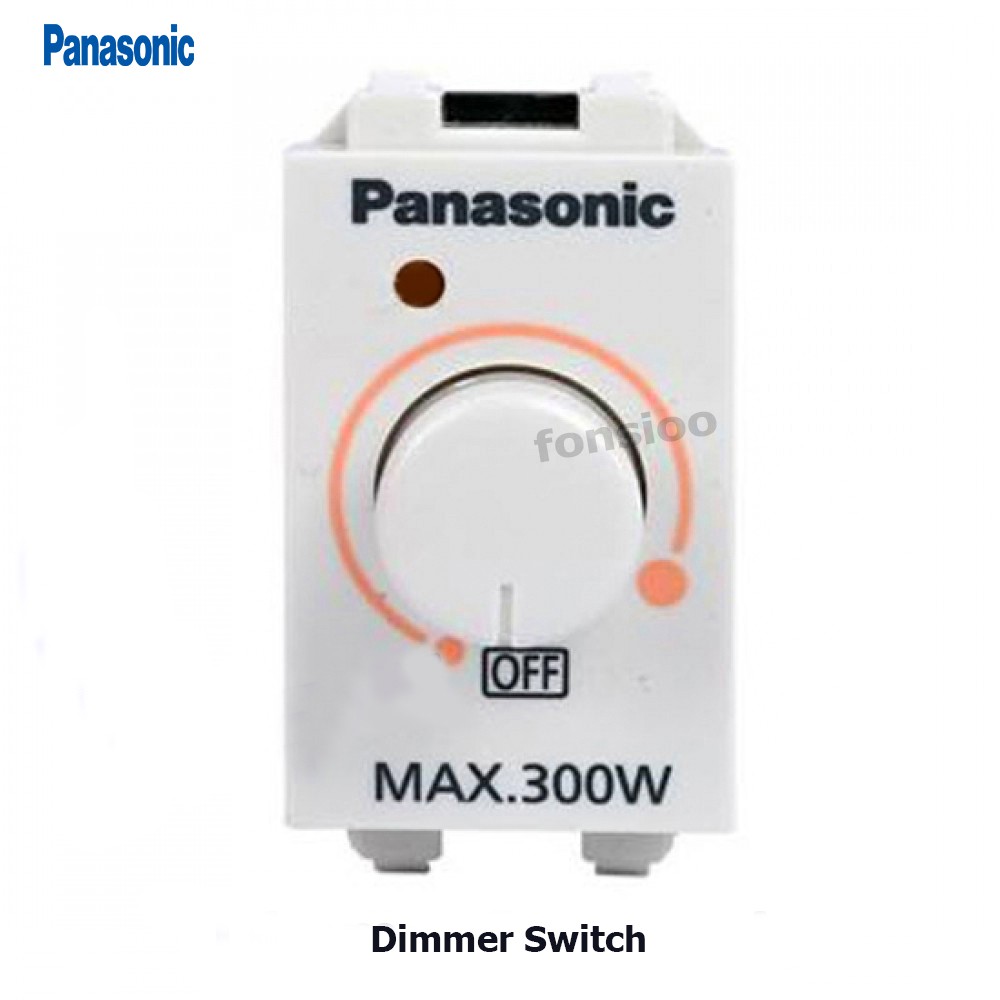 Panasonic สวิทซ์หรี่ไฟ พานาโซนิค Dimmer Switch สวิตซ์หรี่ไฟ 300 วัตต์ WEG57813K Full-Color Wide Series