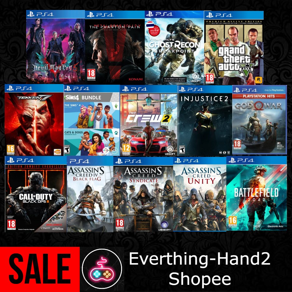 แผ่นเกมส์ PS4 มือสอง - เกมส์ ps4 มือ2
