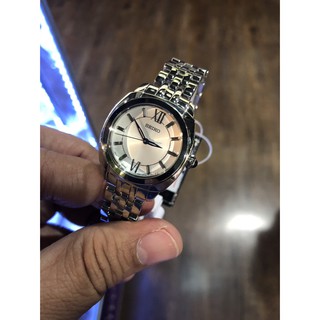 นาฬิกาข้อมือ SEIKO สตรี Lady Watch Roman White Dial Silver รุ่น SRZ425P1