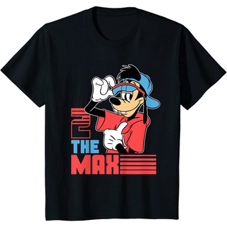 เสื้อยืดผ้าฝ้ายพรีเมี่ยม เสื้อยืด พิมพ์ลายภาพยนตร์ดิสนีย์ A Goofy 2 the Max 90s