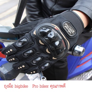 PROBIKER รุ่น MCS-01C (สีดำ/แดง) รับประกันคุณภาพ ถุงมือ บิ๊กไบท์ bigbike