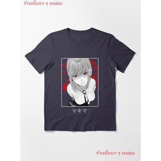 New Chainsaw Man - Makima T-Shirt เสื้อยืดพิมพ์ลาย เสื้อยืดลายการ์ตูน คอกลม cotton แฟชั่น Unisex