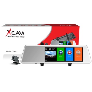 XCAM กล้องติดรถยนต์ XCAM X969 Dual Camar Mirro Cam Touch Screen 7.0 นิ้ว Full HD1080P 70mai Anytek TH