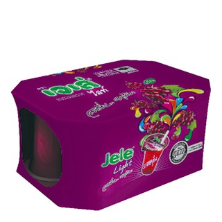 เจเล่ ไลท์ รสองุ่น 125 มล. (6 ถ้วย) Jele Light Grape Flavor 125ml (6 cups)