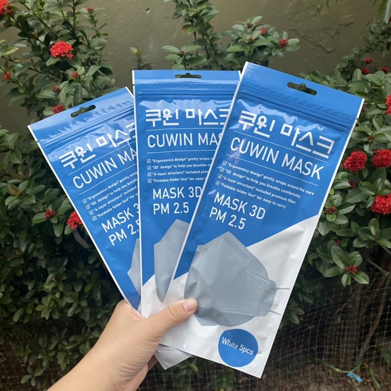พร้อมส่ง ‼️ หน้ากากอนามัยทรงเกาหลี Cuwin Mask KF94