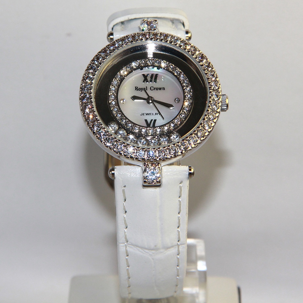 นาฬิกาข้อมือสุดหรู Royal Crown รุ่น 3628 White ดีไซน์สวย