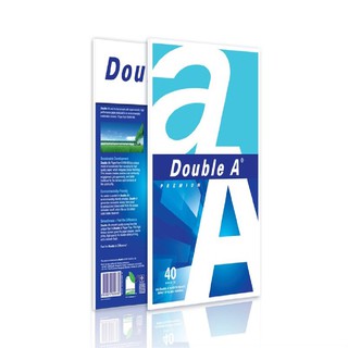 Double A กระดาษถ่ายเอกสาร ขนาด A4 80 แกรม กระดาษ จำนวน 25 / 40 / 100 แผ่น ต่อแพ็ค