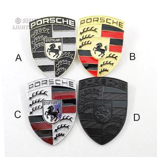 สติ๊กเกอร์โลโก้ม้าแบบโลหะสํารองเปลี่ยนสําหรับ porsche 1 ชิ้น