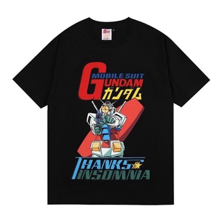 เสื้อยืดคอกลมเสื้อยืดแขนสั้น พิมพ์ลาย THANKSINSOMNIA GUNDAM DISTRO METALLICA ACDC สไตล์ญี่ปุ่น สําหรับผู้ชายS-4XL