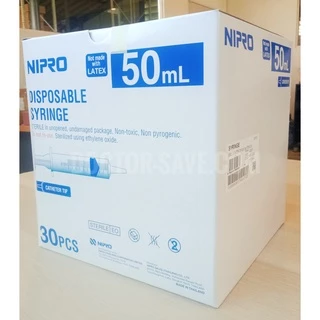 ไซริ้​ง​นิโปร​ nipro 3cc,5cc,10cc,20cc, 50cc,50ccหัวให้อาหารfeed ราคา​ยกกล่อง กระบอกฉีดยา (Syringe​ nipro)​น
