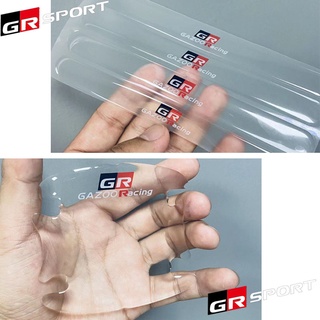 สติกเกอร์ซิลิโคน ป้องกันรอยขีดข่วน สําหรับติดมือจับประตูรถยนต์ Toyota GR GAZOO Racing VIos Yaris Corolla Cross Wish CHR Avanza Fortuner Rush Innova 4 8 ชิ้น