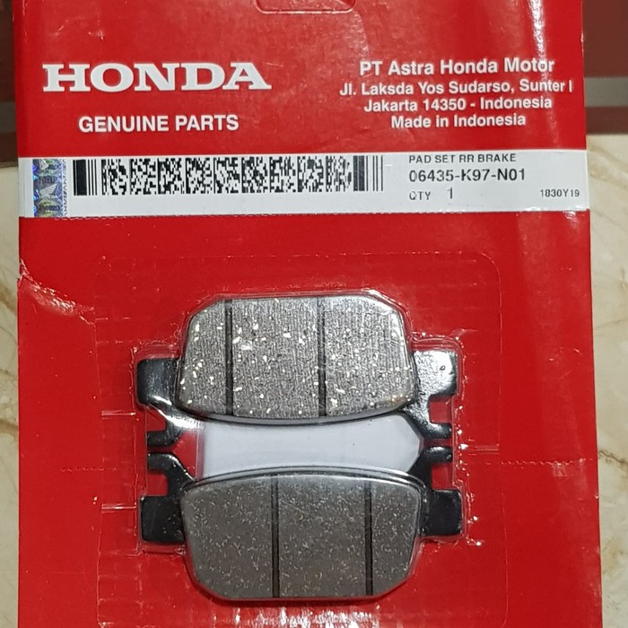 ผ้าเบรค pcx 150/160 แท้ 06435k97n01 ผ้าดิสเดิม