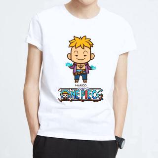 Funny ONE PIECE Mens Summer Cotton O-Neck T-Shirt 3D Print Marco Casual Short Sleeve Tops Men