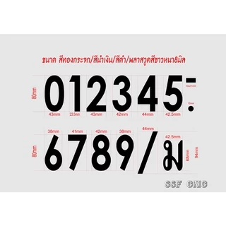 ตัวเลขอะคริลิค สีทองกระจก/สีเงินกระจก/สีนำเงิน สูง8cm สินค้ามีฟิล์มเคลือบกันรอยทุกชิ้น