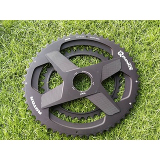 ใบสำหรับจานหน้า ROTOR Q RING OVAL Chainrings 52/36T Black