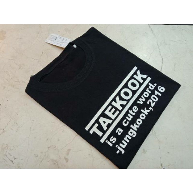 BTS KIM taehyung Jeon Jungkook " Taekok" / เสื้อยืด BTS