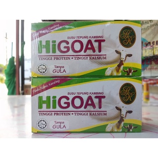 HiGOAT 🐐นมแพะผงพร้อมชง ของแท้ 100%  กล่องละ 15 ซองๆละ 21กรัม