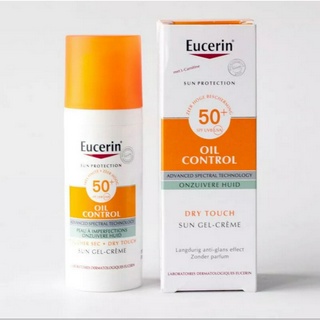 EUCERIN Sun Dry Touch Acne Oil Control Face SPF50+ PA+++ ครีมกันแดด 50ml ครีมกันแดดตัว uv protection ครีมกันแดดเนื้อบางเ