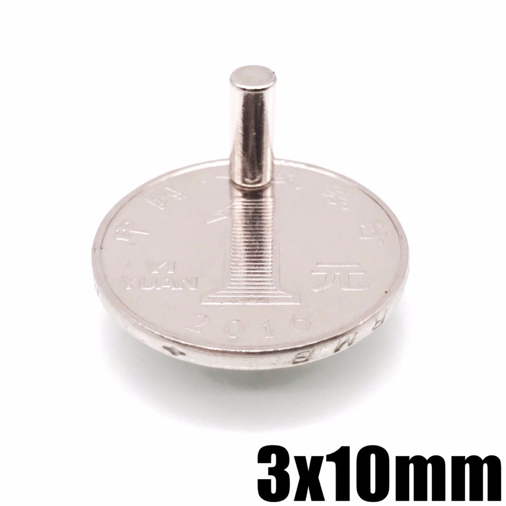 แม่เหล็กนีโอไดเมียม 3x10มิล Neodymium Magnet 3x10mm แม่เหล็ก ทรงกระบอก 3*10mm แม่เหล็กแรงสูง 3*10มิล แม่เหล็ก - รูปที่ 3