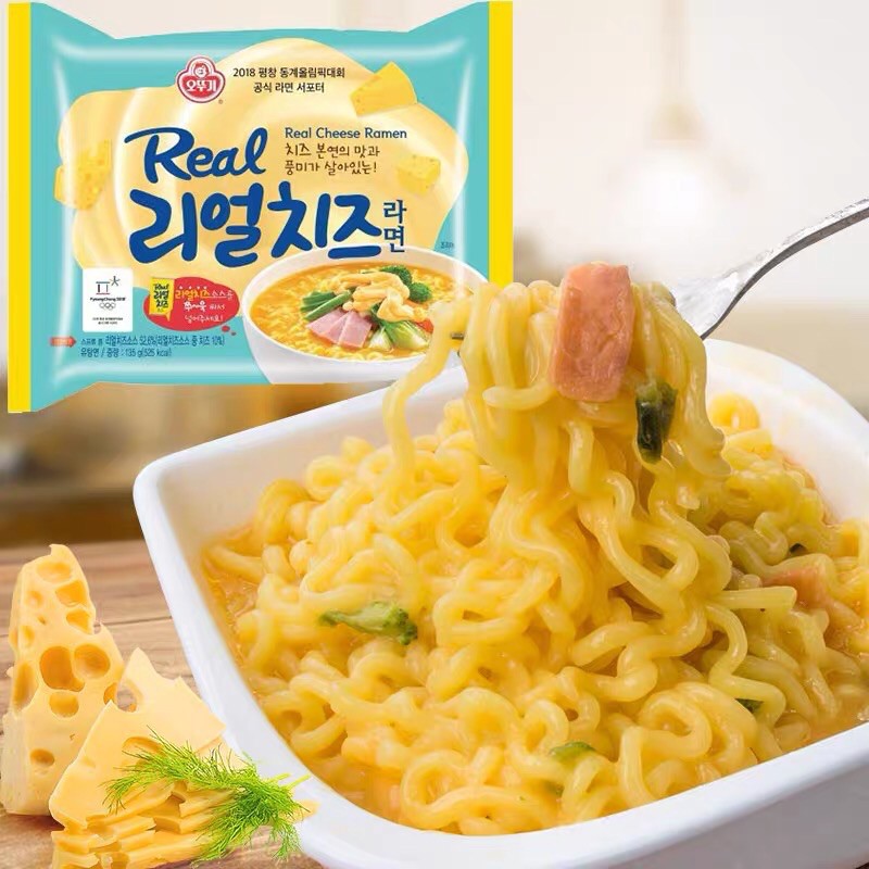 มาม่าเกาหลีรสชีส มีชีสจริงในซอง ottogi real cheese ramen 135g